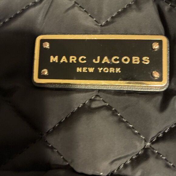 marc jacobs Authentic Solid Black  nylon quilted backpack main image 3